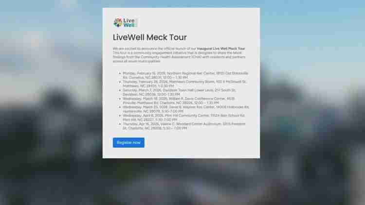 LiveWell Meck Tour Brings Health Priorities Discussion to Ballantyne Pineville Communities