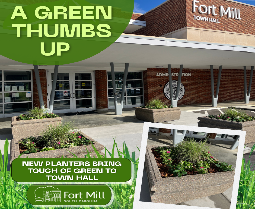 Fort Mill Town Hall Landscaping: New Planters Enhance Public Spaces in South Charlotte